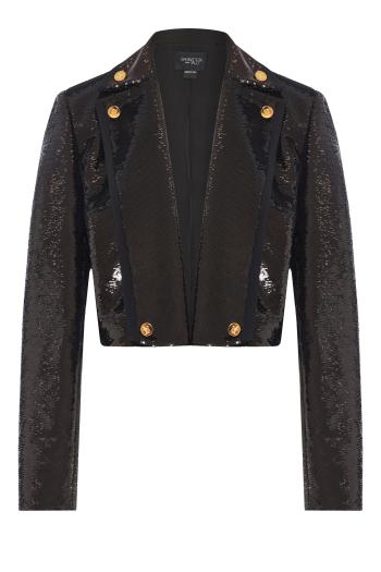 Sequined cropped jacket