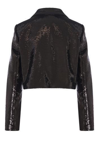 Sequined cropped jacket