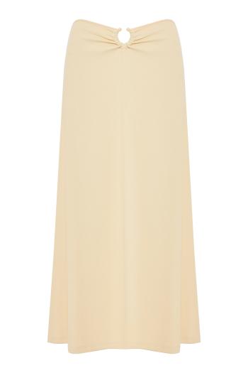 Keel embellished stretch-jersey maxi skirt