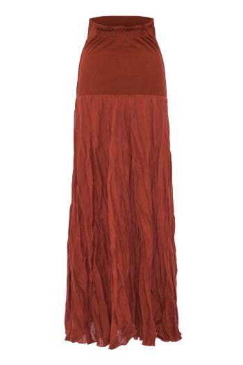 Light & Sound cotton and linen maxi skirt 