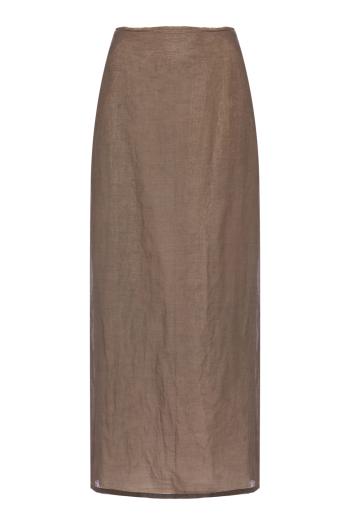 Zaira cotton-organza midi skirt 