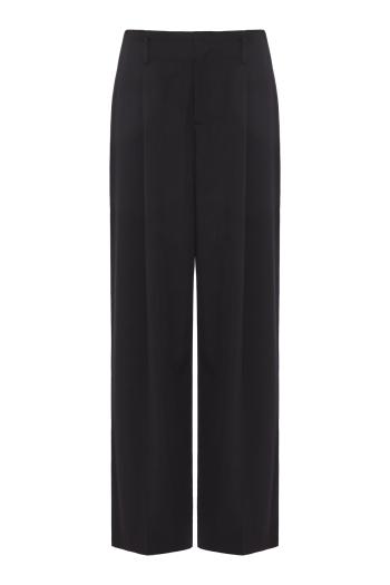 Belted High-Waist Pleated Trouser 