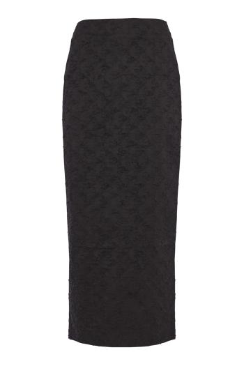Monica threaded organic-cotton midi skirt 