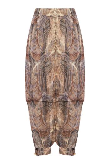 Hypnotic printed silk harem pants 