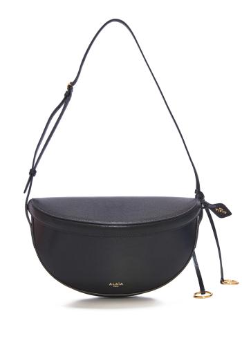 Hip east west shoulder bag in goatskin