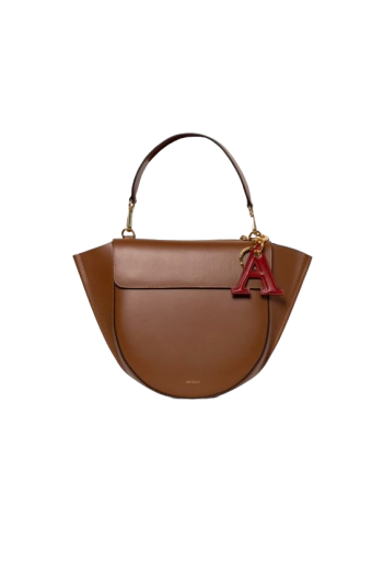 Bag Charm Letter A Mahogany