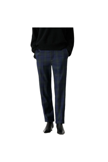 Angela checked wool pants 