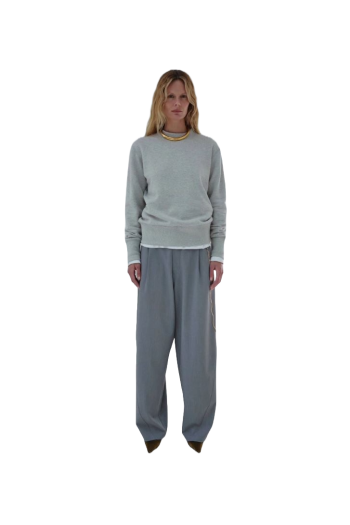 Phebe chain-embellished wool pants