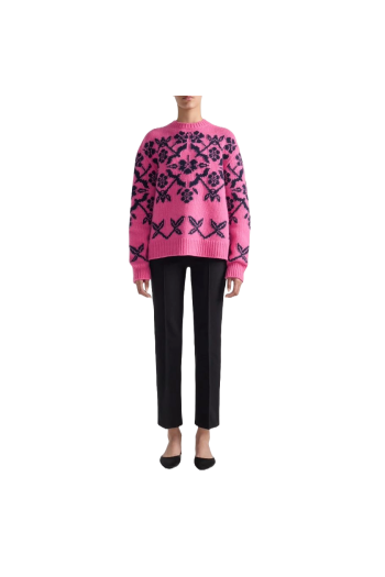 Georgia fair-isle wool and cashmere sweater