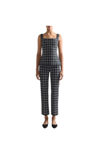 Louis checked cotton-blend pants