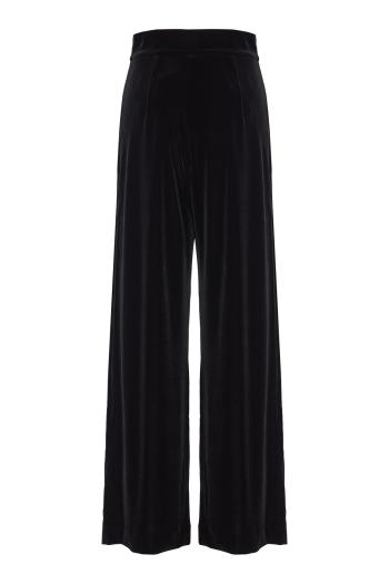 Cipro embroidered velvet pants