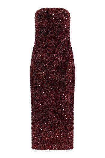 Paillette-embellished midi dress 