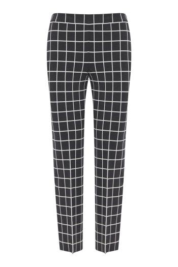 Louis checked cotton-blend pants in windowpane