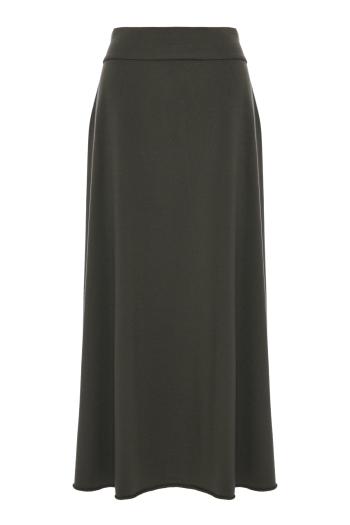 Gonna knitted wool-blend maxi skirt