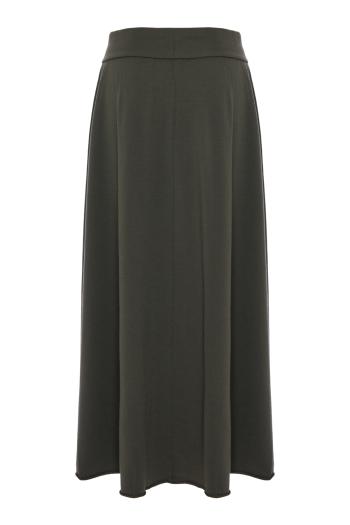 Gonna knitted wool-blend maxi skirt