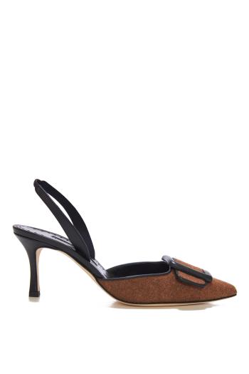 Mayslibi Gala 70 textile mules 