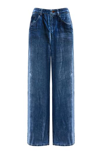 Velvet jean-printed pants 