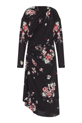 Trudie printed silk-blend midi dress 