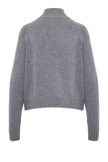 Embellished cashmere turtleneck sweater