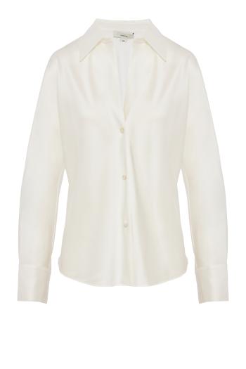 Silk Bias Long-Sleeve shirt