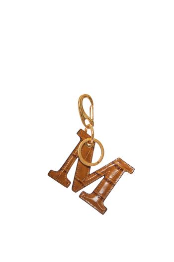 BAG CHARM LETTER M CROCO