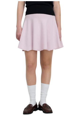 No379 Girl cashmere-blend mini skirt 