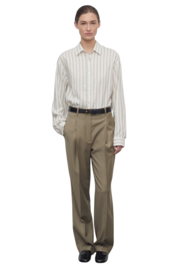 Sorina wool-garbardine pants 