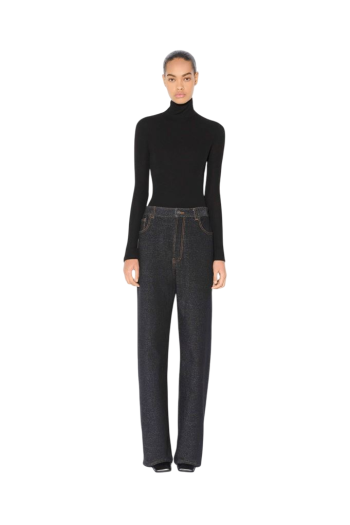 Low-waist denim jeans 