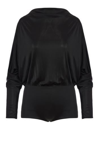Winnie open-back satin playsuit 