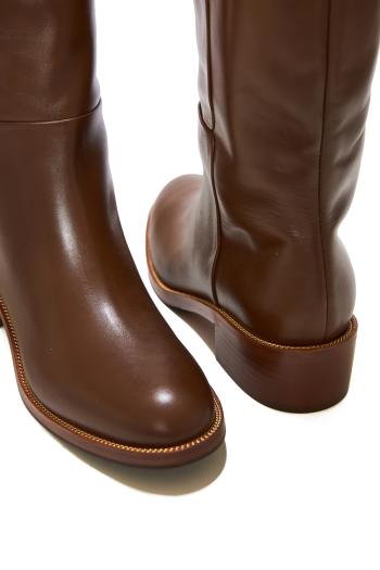 Sellier leather boots 