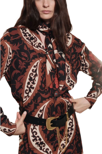 Hacia Puerto printed jersey blouse 