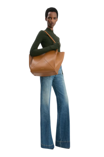 Victoria Tote In Tan Soft Leather