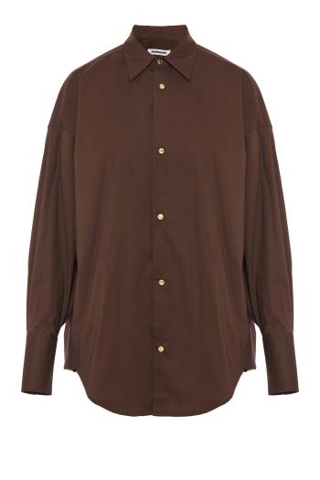 Carla oversized cotton-blend shirt 