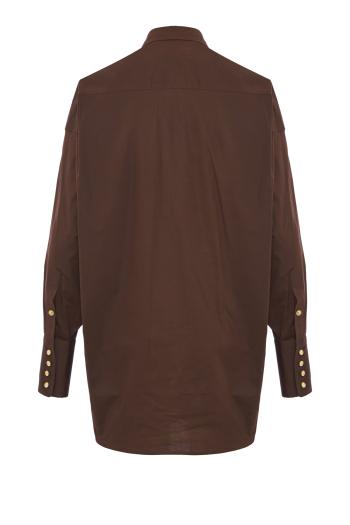 Carla oversized cotton-blend shirt 
