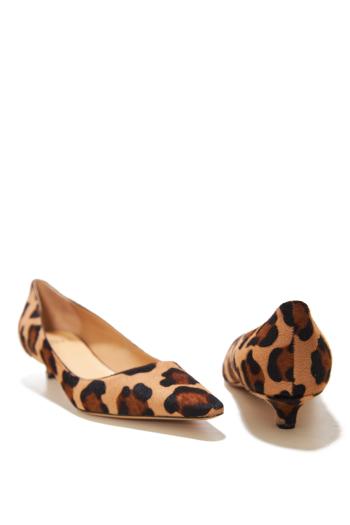 Printed 25 calf-hair pumps