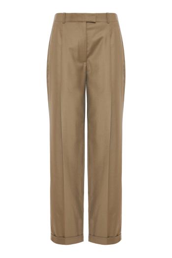 Sorina in virgin wool-garbardine pants 