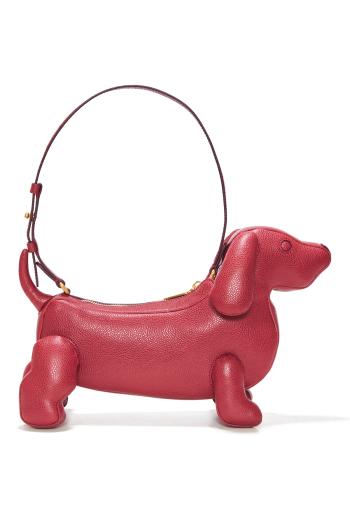 Hector pebble-grained leather baguette bag 