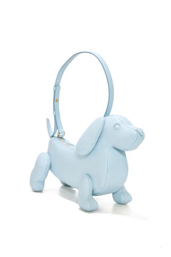 Hector pebbled-leather baguette bag