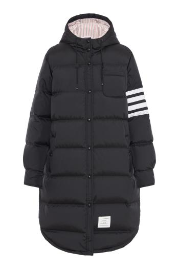 Shiny ripstop lightweight down filled 4-bar parka jacket 