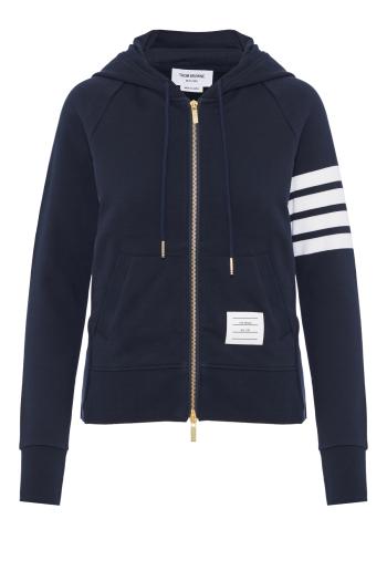 Classic loopback 4 bar zip hoodie 