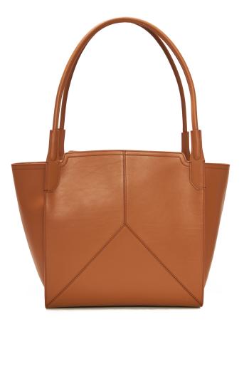 Victoria Tote In Tan Soft Leather
