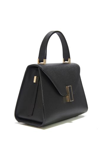 Iside textured-leather top handle bag 