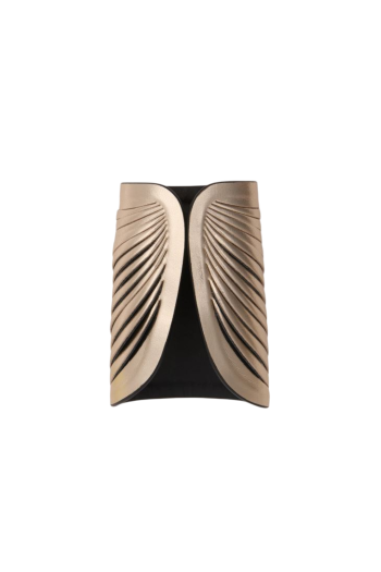 Anemos brass and leather cuff