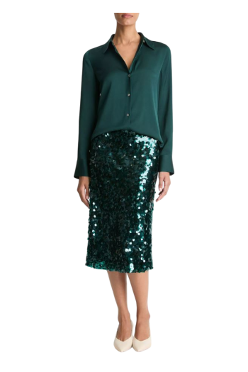Classic silk-satin shirt 