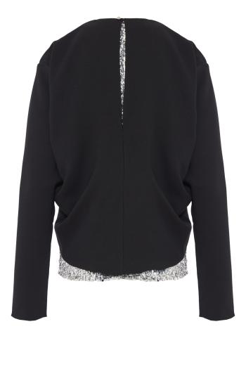 Sequined chiffon top 