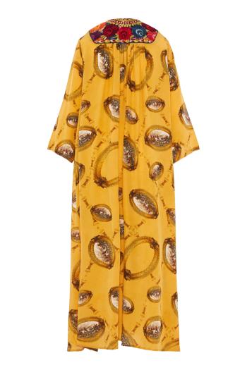 ONE-OF-A-KIND Printed silk maxi dress 