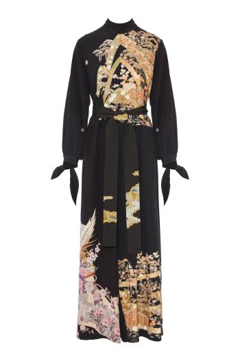 ONE-OF-A-KIND Printed silk jumpsuit 