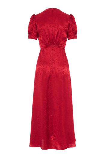 Lea embroidered silk maxi dress 