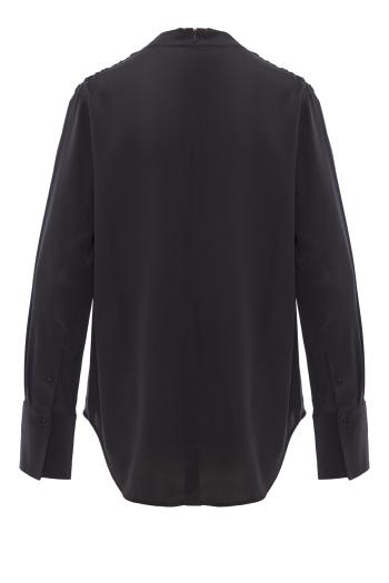 Ruched silk blouse 