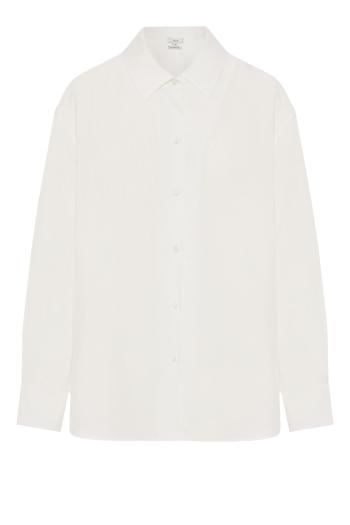 Refined Twill Covered-Button Shirt